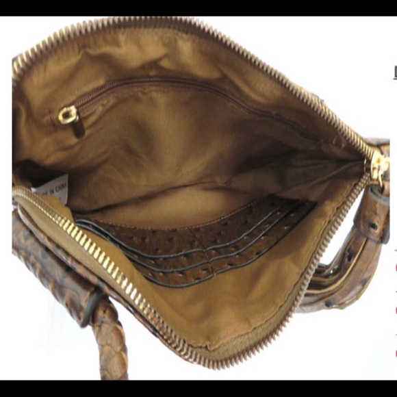 Various Color Vegan ostrich Print Wristlets Bundle (1 Blk, 1Coffee, 1 Blue) - Picture 10 of 14